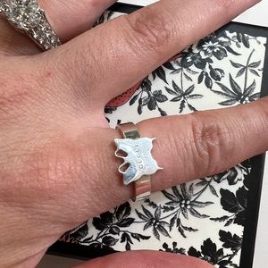Authentic Gucci butterfly ring